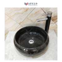 Bathroom single vanity black color vanity top granite toilet sink hand basin washbasin vanity single countertop