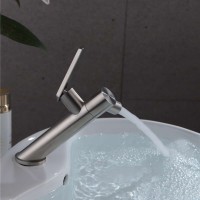 SUS 304 Faucet Stainless steel Bathroom Brushed Basin Faucet  Sink Faucet